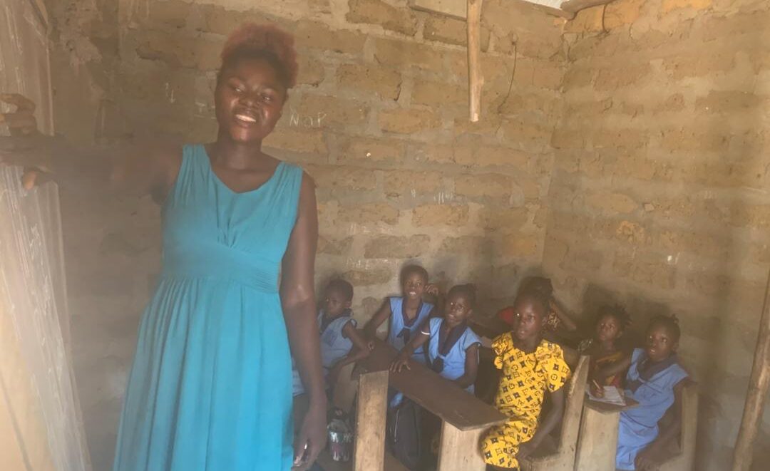 dedicated teacher in our education program in Sierra Leone