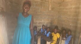 dedicated teacher in our education program in Sierra Leone